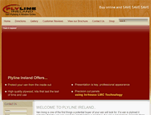 Tablet Screenshot of plylineireland.com
